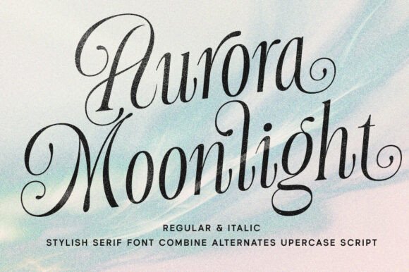 Aurora Moonlight: A Serif Font for Elegant Branding