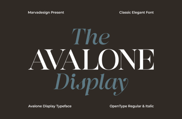 Avalone: Mastering Elegance in Modern Typography