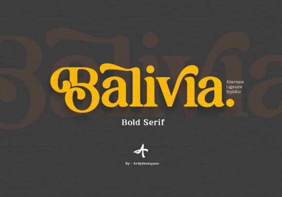 Balivia: The Bold Serif for Timeless Brand Identity