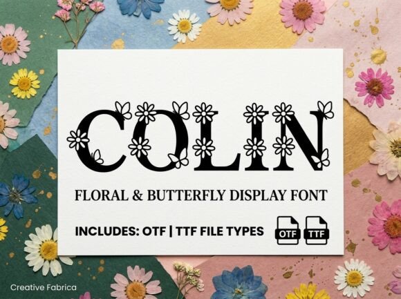 Colin: The Floral Display Serif for Joyful Branding