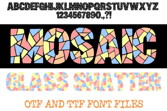 Designing with Broken Beauty: The Mosaic Glass Shatter Font