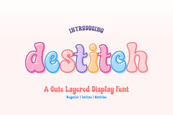 Destitch: A Playful Display Font for Creative Projects