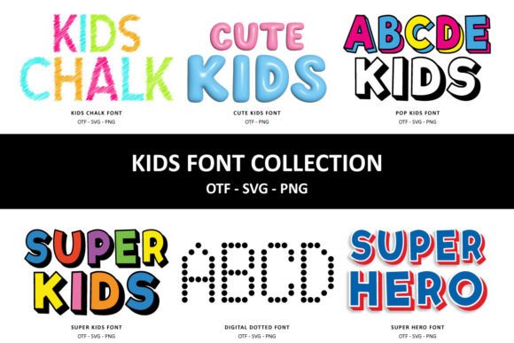 Exploring the Kids Collection: 14 Fonts for Playful Projects