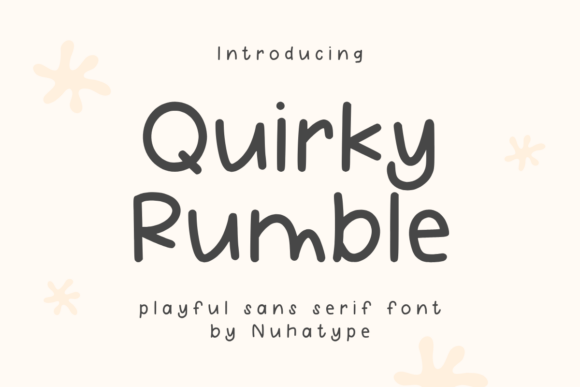 Quirky Rumble: The Elegant Minimalist Sans Serif for Modern Projects