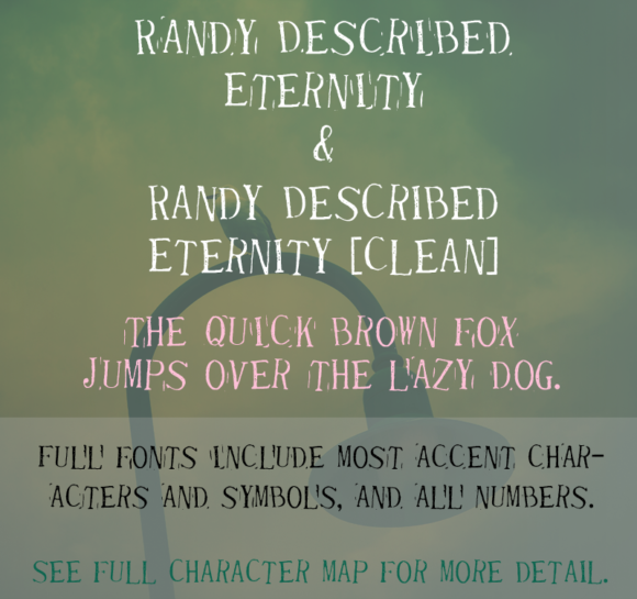 Randy Described Eternity: A Stamp-Inspired Font with Character