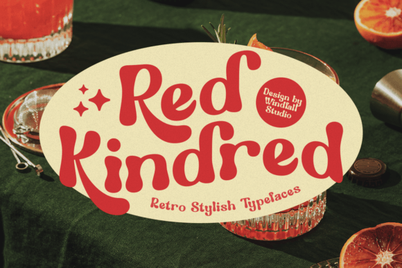 Red Kindred: A Retro Font with Modern Flair