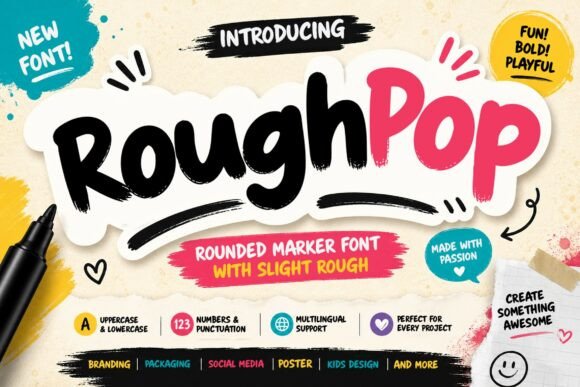 Rough Pop Marker: Bringing Handwritten Energy to Your Projects