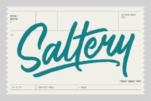 Saltery: A Modern Brush Font for Authentic Design